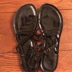 Gianni Bini Black jeweled sandals